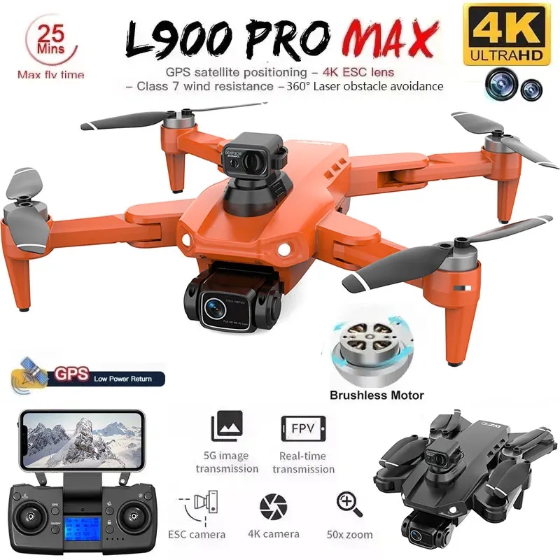 Drone Rc Explorer - L900 Pro MAX GPS Дрон 4K