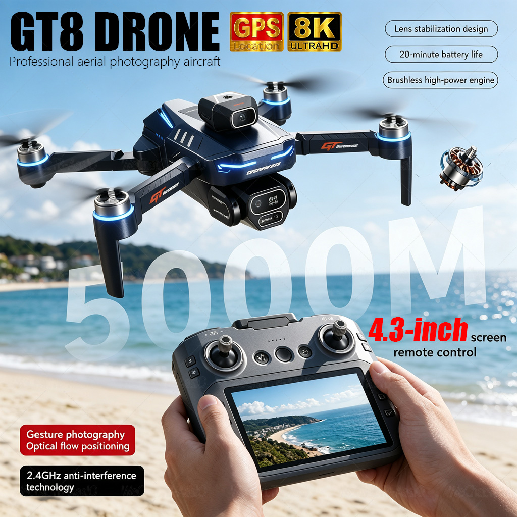 Drone Rc Explorer - НОВЫЙ Дрон GT8 HD RC с