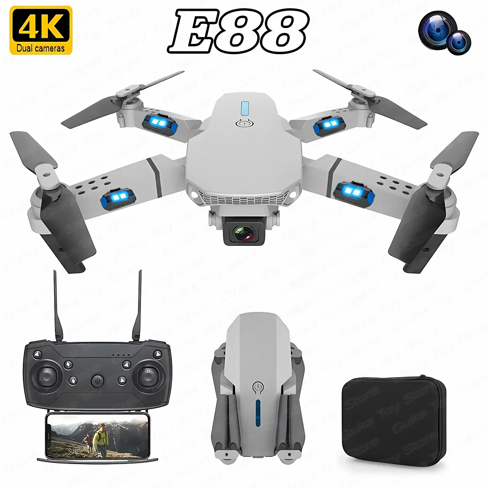 Drone Rc Explorer - E88 Pro WIFI FPV Дрон Широкоугольный