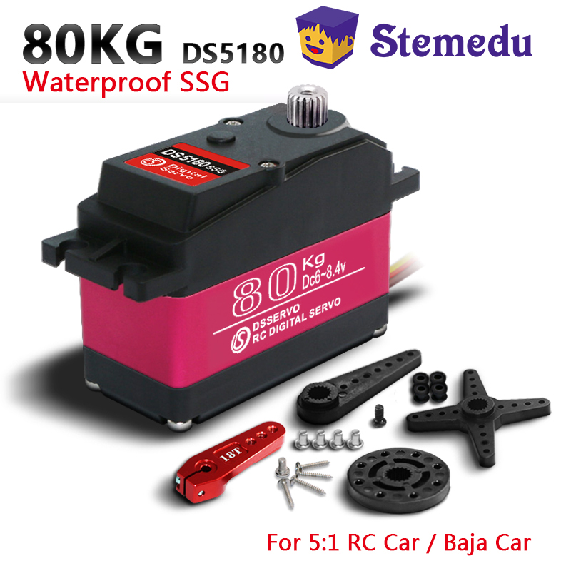 Rc Car Servo - Dampakvo Водонепроницаемый DS5180 80 кг Высокоскоростной