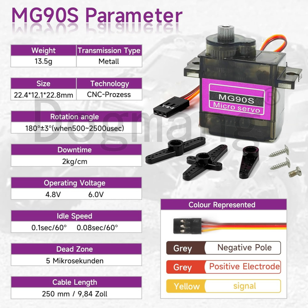 MG90S Сервопривод 1/2/4/10/20/ – обзор и цена Rc Car Servo